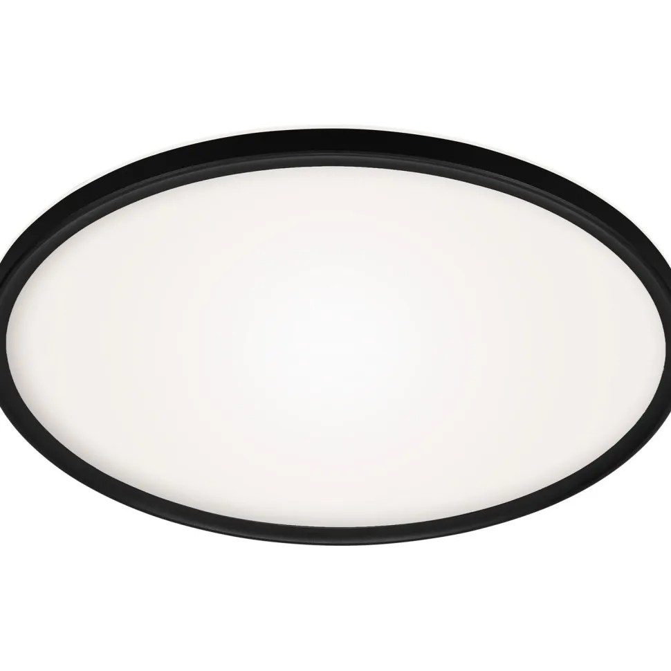LED-paneeli Briloner Slim Ultra Flat CCT LED KS 22W Ø42cm kaukosäädin himmennettävä musta