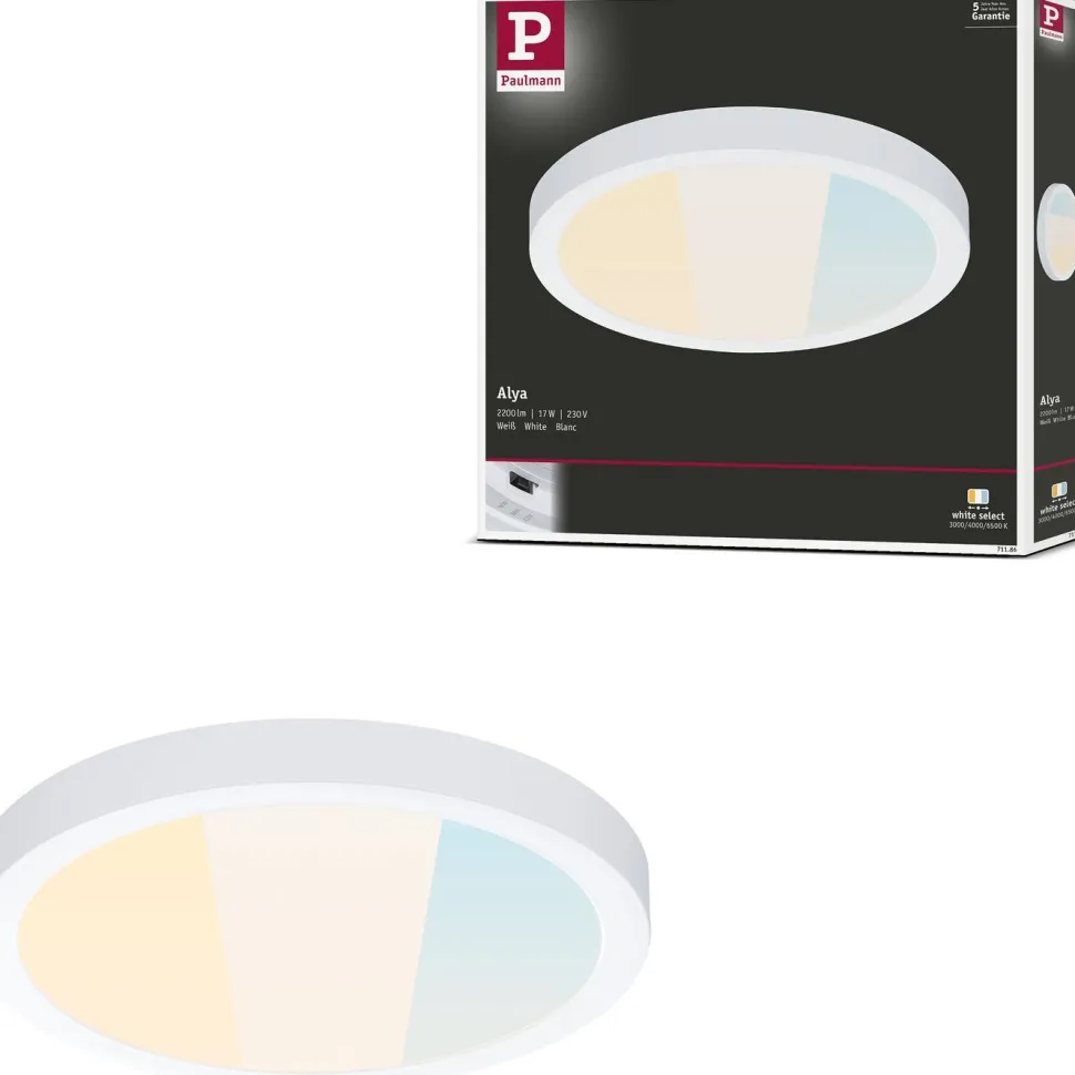 LED-paneeli Paulmann Alya Ø230mm 17W 1700lm 3000-6500K valkoinen