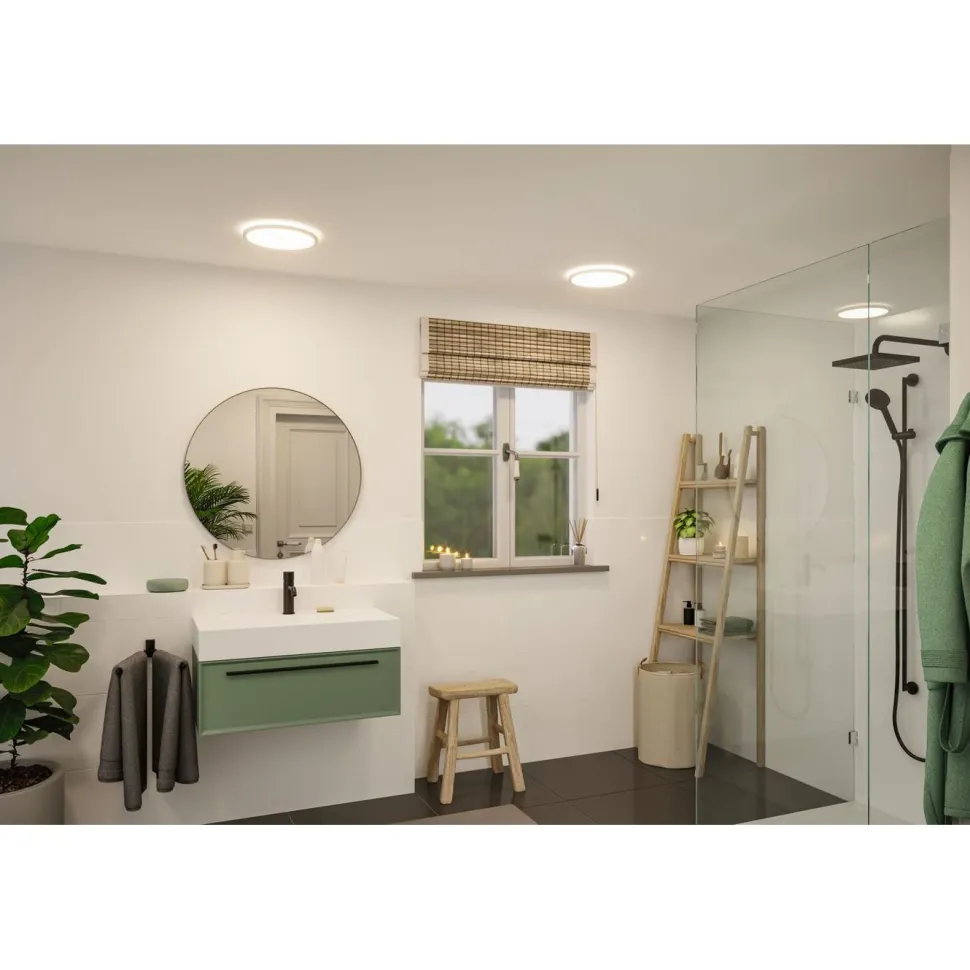 LED-paneeli Paulmann Atria Shine Backlight Ø190mm 11.2W IP44 850lm 4000K valkoinen
