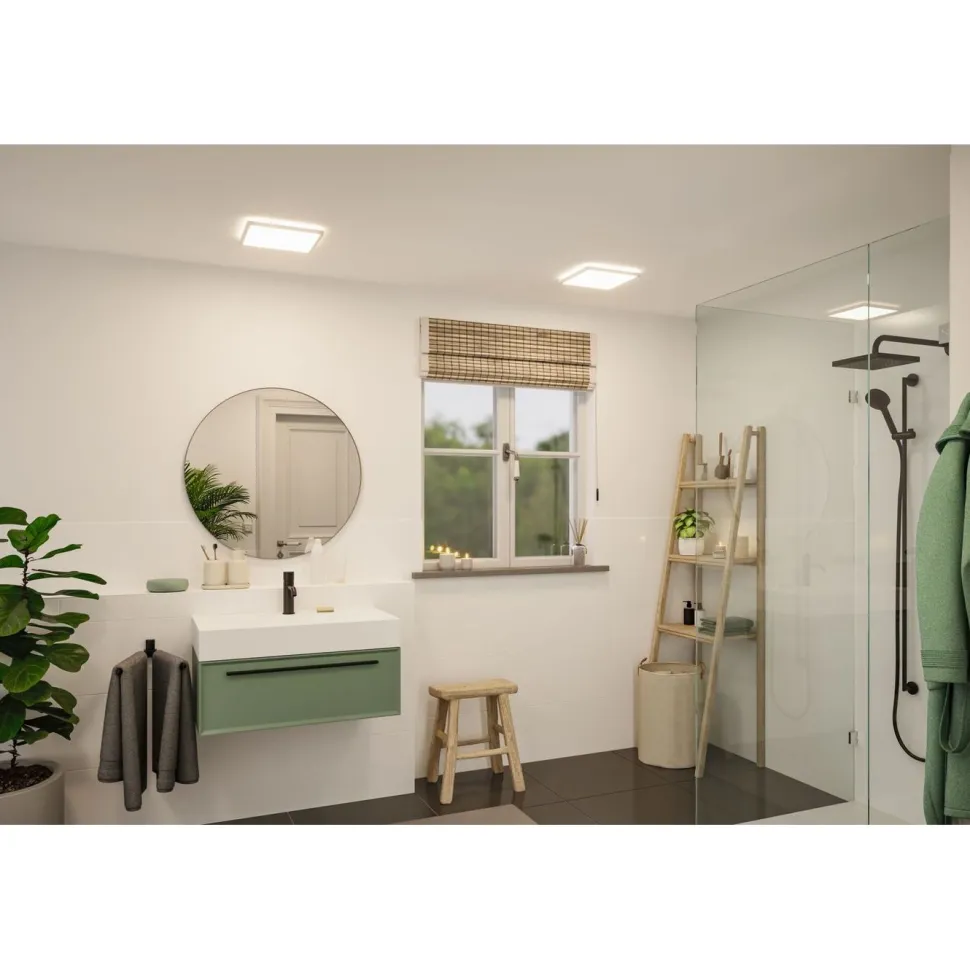 LED-paneeli Paulmann Atria Shine Backlight 190x190mm 11.2W IP44 900lm 4000K valkoinen