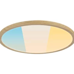 LED-paneeli Paulmann Atria Shine IP44 Ø398mm 20.8W 2800lm White Switch puunruskea tammi