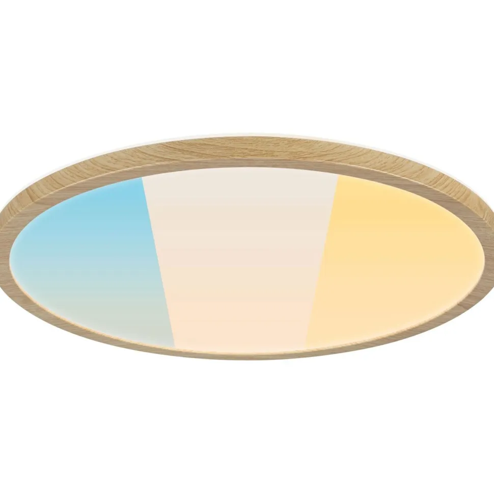 LED-paneeli Paulmann Atria Shine IP44 Ø398mm 20.8W 2800lm White Switch puunruskea tammi