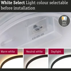 LED-paneeli Paulmann Atria Shine IP44 Ø398mm 20.8W 2800lm White Switch puunruskea tammi