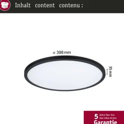 LED-paneeli Paulmann Atria Shine IP44 Ø398mm 20.8W 2800lm White Switch puunruskea tammi