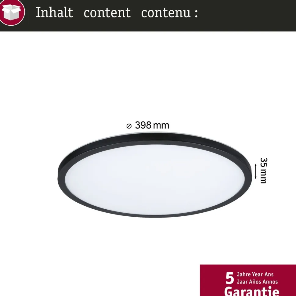 LED-paneeli Paulmann Atria Shine IP44 Ø398mm 20.8W 2800lm White Switch puunruskea tammi