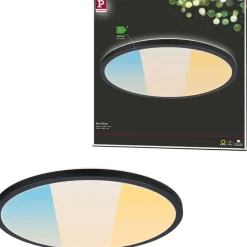 LED-paneeli Paulmann Atria Shine IP44 Ø398mm 20.8W 2800lm White Switch puunruskea tammi