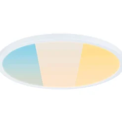 LED-paneeli Paulmann Atria Shine IP44 Ø398mm 20.8W 2800lm White Switch puunruskea tammi