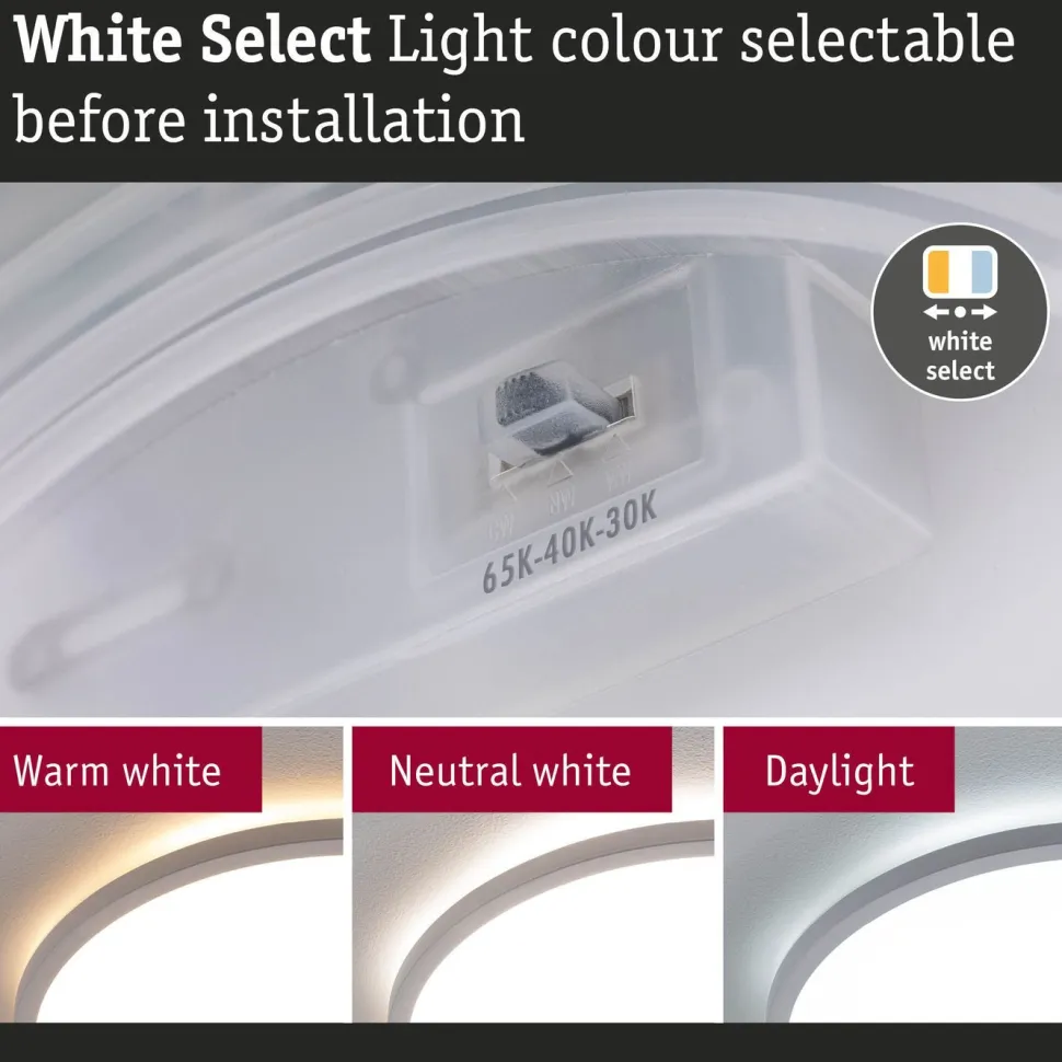 LED-paneeli Paulmann Atria Shine IP44 Ø398mm 20.8W 2800lm White Switch puunruskea tammi
