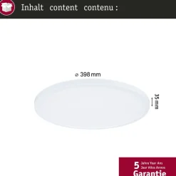 LED-paneeli Paulmann Atria Shine IP44 Ø398mm 20.8W 2800lm White Switch puunruskea tammi