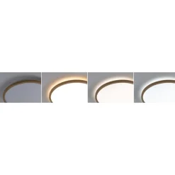 LED-paneeli Paulmann Atria Shine IP44 Ø398mm 20.8W 2800lm White Switch puunruskea tammi