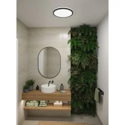 LED-paneeli Paulmann Atria Shine IP44 Ø398mm 20.8W 2800lm White Switch puunruskea tammi