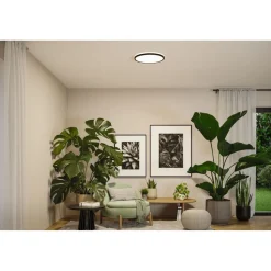 LED-paneeli Paulmann Atria Shine IP44 Ø398mm 20.8W 2800lm White Switch puunruskea tammi