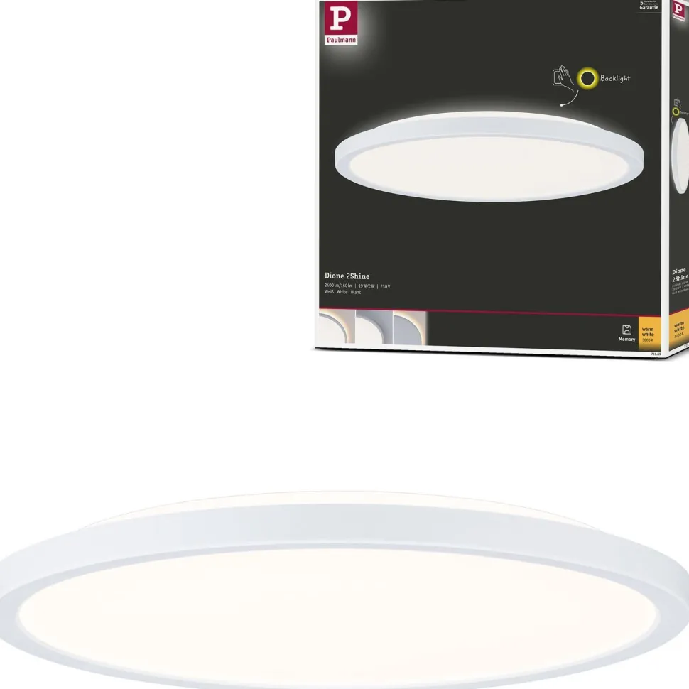 LED-paneeli Paulmann Atria Shine Ø290mm 19/2W 2400lm/150lm 3000K valkoinen
