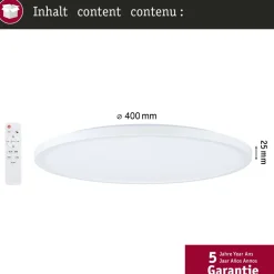 LED-paneeli Paulmann Atria Shine Ø290mm 19/2W 1500lm RGB+ himmennettävä valkoinen