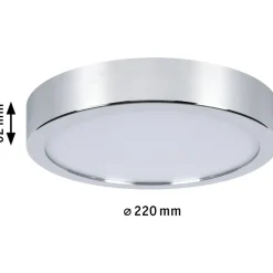 LED-paneeli Paulmann Aviar, IP44, 22cm, 13W, 1050lm, säädettävä värilämpötila, kromi