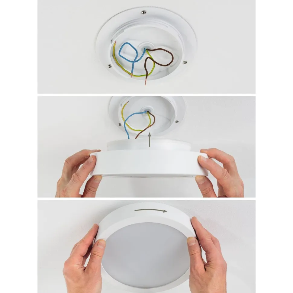 LED-paneeli Paulmann Aviar, IP44, 22cm, 13W, 1050lm, säädettävä värilämpötila, kromi