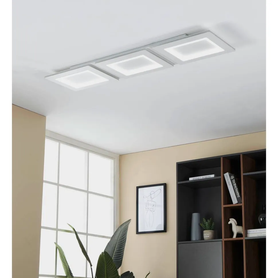 LED-Paneelivalaisin Eglo connect.z Padrogiano-z 3-osainen 120x30cm RGBW valkoinen