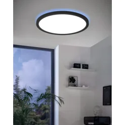 LED-Paneelivalaisin Eglo connect.z Rovito-Z ø30cm 14.6W RGBW musta