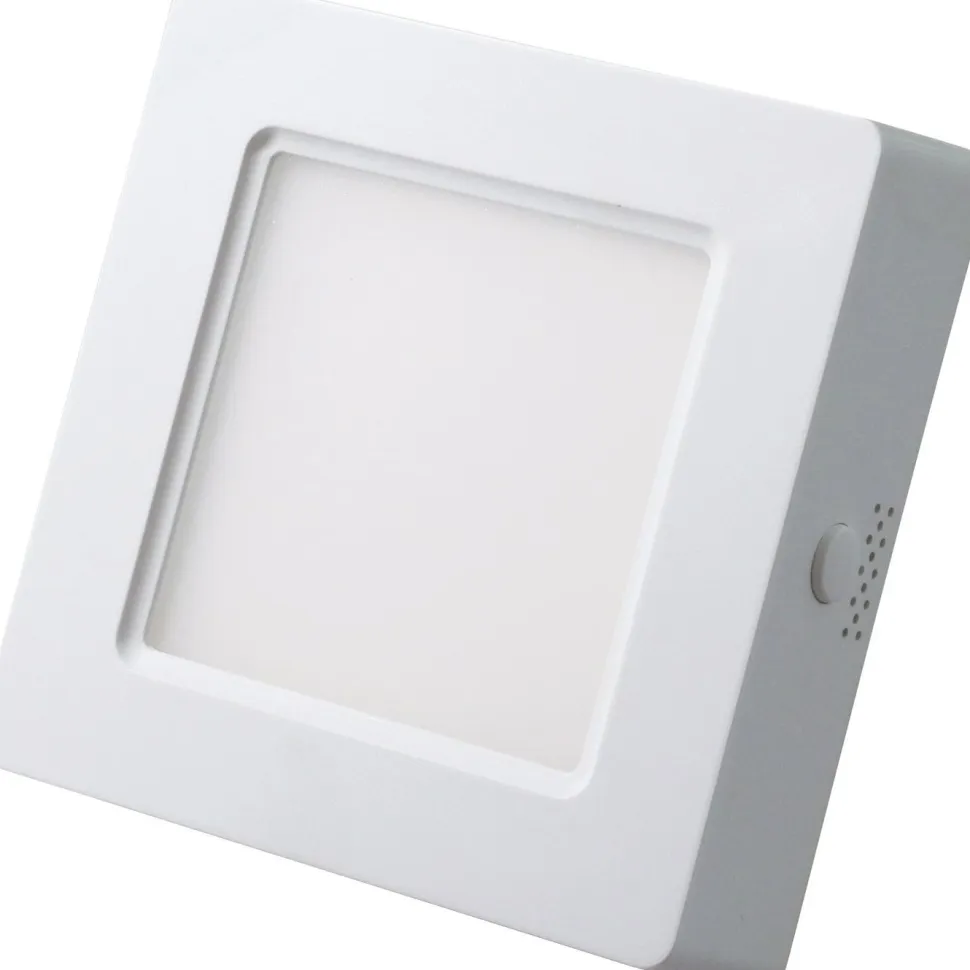 LED-paneelivalaisin Led Energie, 6W, 370lm, 3500K, pinta-asennettava, neliö, sisäänrakennettu liitäntälaite