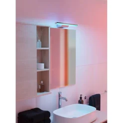 LED-peilivalaisin Eglo Regello-z connect.z 60cm, säädettävä värilämpötila, himmennettävä, IP44, seinään tai peilikaapin päälle, musta