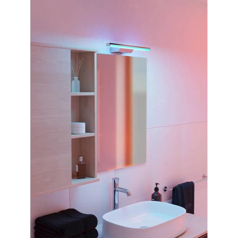 LED-peilivalaisin Eglo Regello-z connect.z 60cm, säädettävä värilämpötila, himmennettävä, IP44, seinään tai peilikaapin päälle, musta