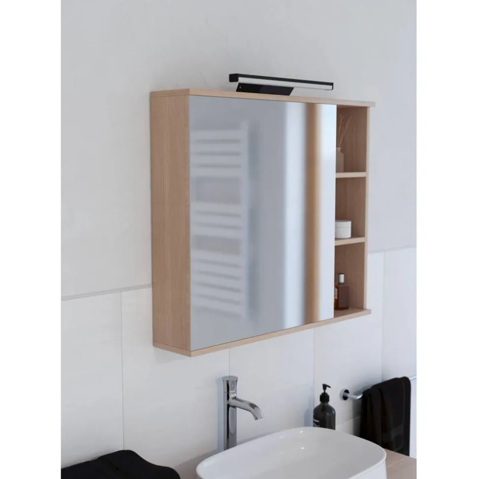 LED-peilivalaisin Eglo Regello-z connect.z 60cm, säädettävä värilämpötila, himmennettävä, IP44, seinään tai peilikaapin päälle, musta