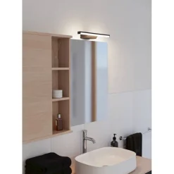 LED-peilivalaisin Eglo Regello-z connect.z 60cm, säädettävä värilämpötila, himmennettävä, IP44, seinään tai peilikaapin päälle, musta