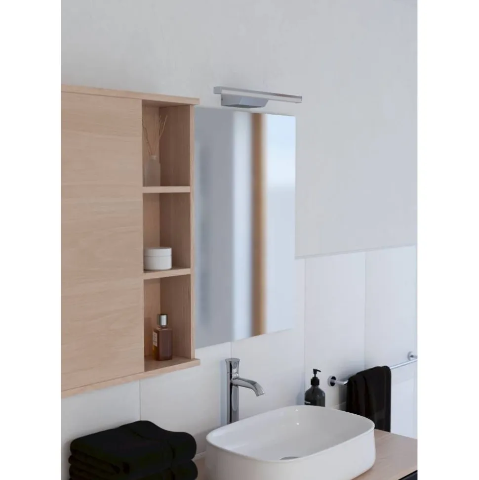 LED-peilivalaisin Eglo Regello-z connect.z 60cm, säädettävä värilämpötila, himmennettävä, IP44, seinään tai peilikaapin päälle, musta