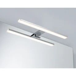 LED-peilivalaisin Paulmann Evie, IP44, 3000K, 610lm, 8W, kromi