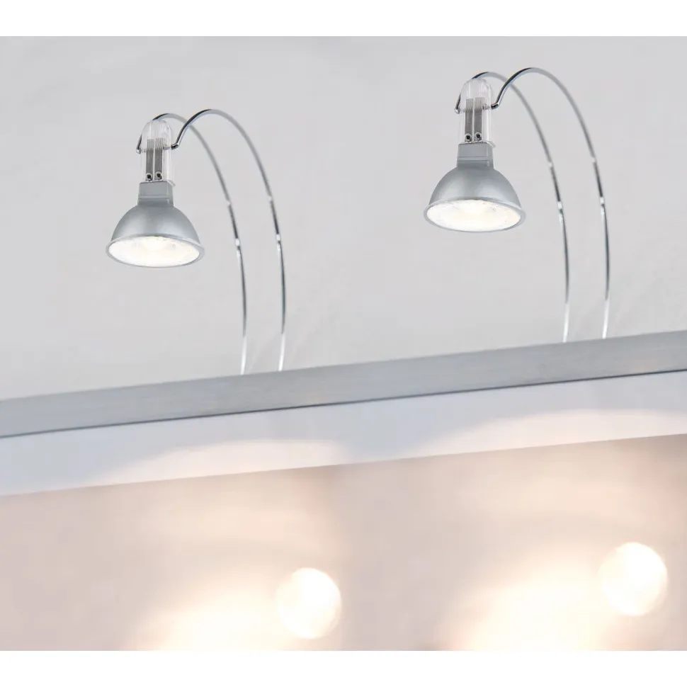 LED-peilivalaisin Paulmann Galeria Assistent II, GU5.3, 2700K, 2x230lm, 2x4W, kromi