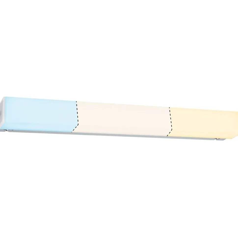 LED-peilivalaisin Paulmann Luno, 39.6cm, IP44, säädettävä värilämpötila, alumiini