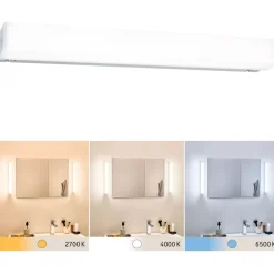 LED-peilivalaisin Paulmann Luno, 39.6cm, IP44, säädettävä värilämpötila, alumiini