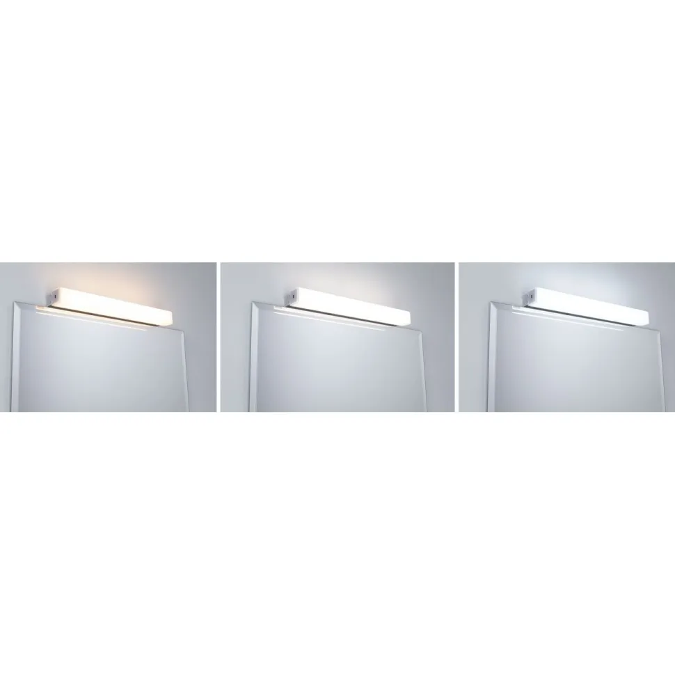 LED-peilivalaisin Paulmann Luno, 39.6cm, IP44, säädettävä värilämpötila, alumiini