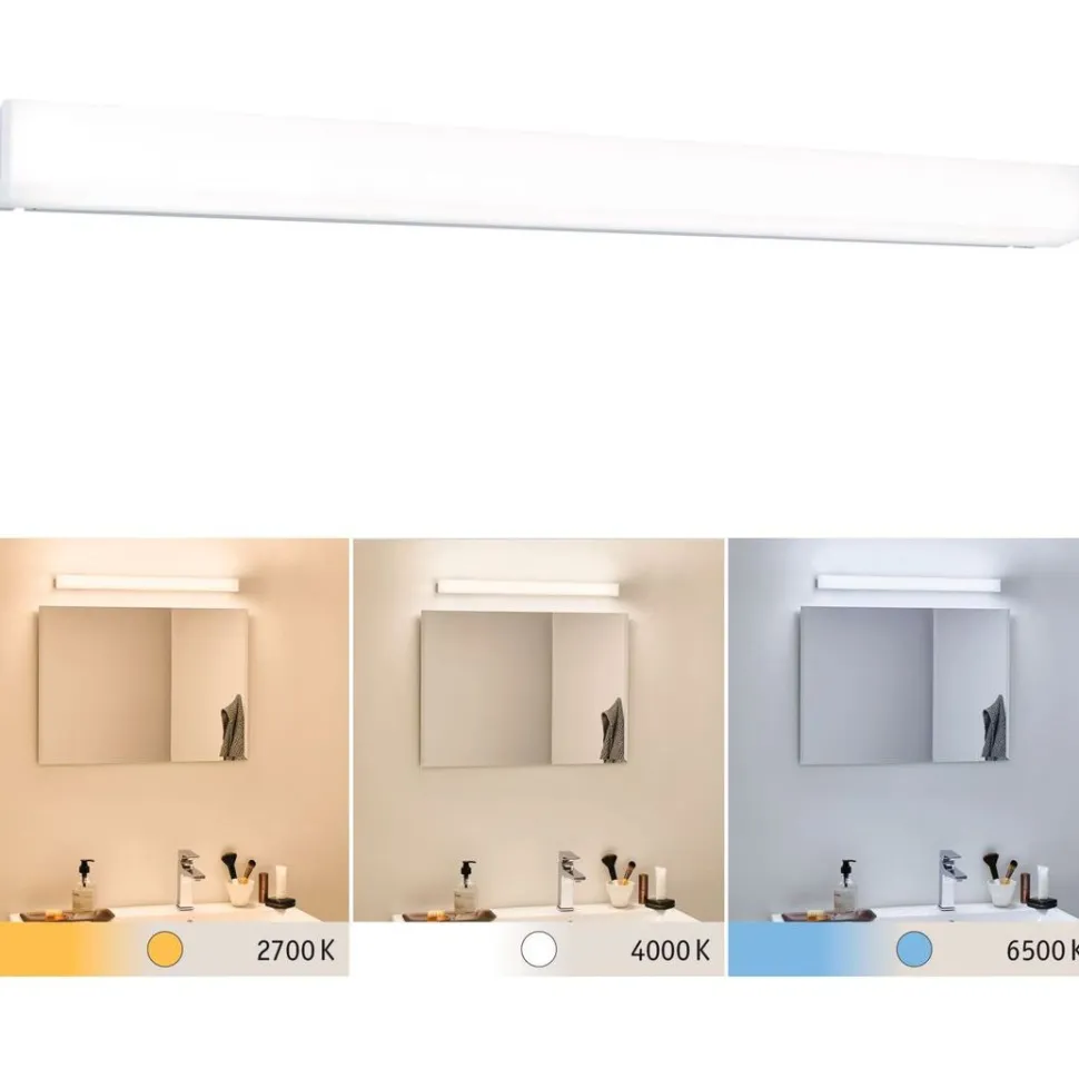 LED-peilivalaisin Paulmann Luno, 59.6cm, IP44, säädettävä värilämpötila, alumiini