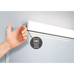 LED-peilivalaisin Paulmann Luno, 59.6cm, IP44, säädettävä värilämpötila, alumiini