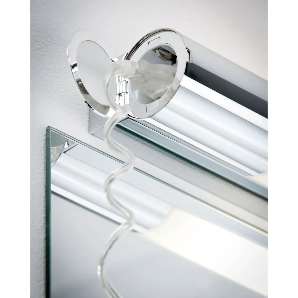 LED-peilivalaisin Paulmann Orgon Prise, 44cm, IP44, 3000K, kromi/valkoinen
