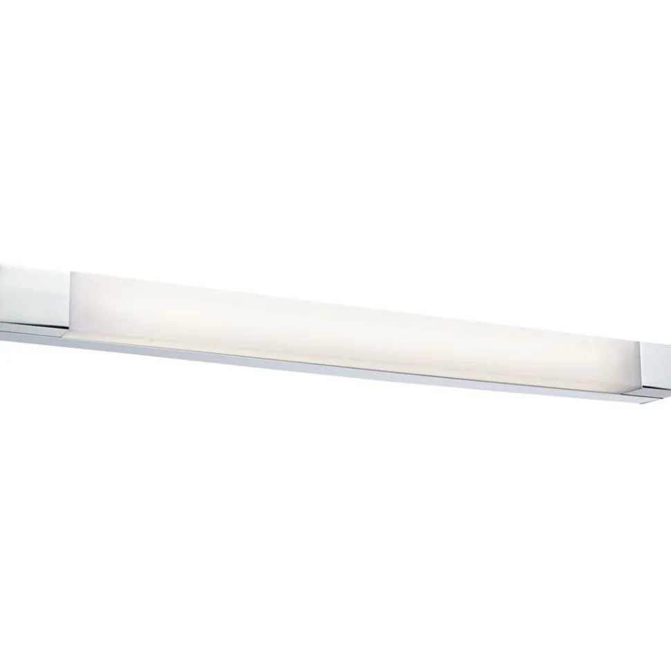 LED-peilivalaisin Paulmann Quasar, 70cm, IP44, 3000K, kromi/valkoinen