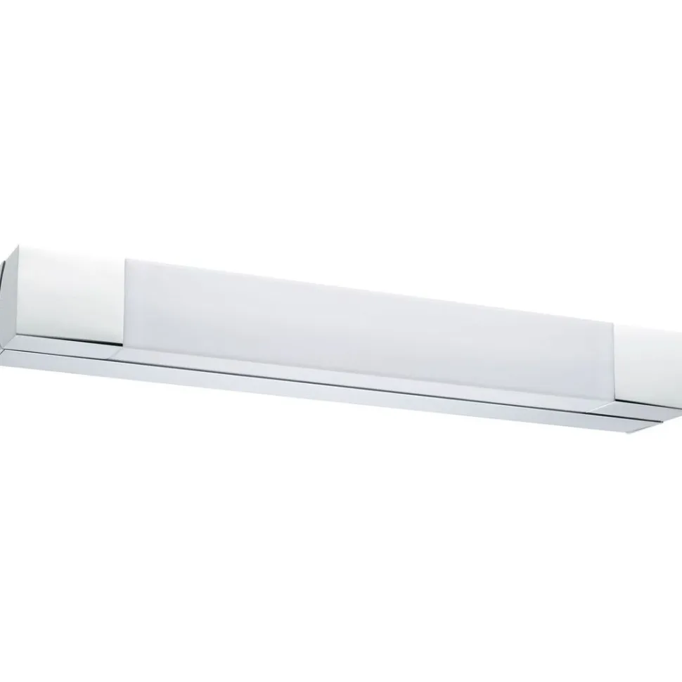 LED-peilivalaisin Paulmann Quasar, 44cm, IP44, 3000K, kromi/valkoinen