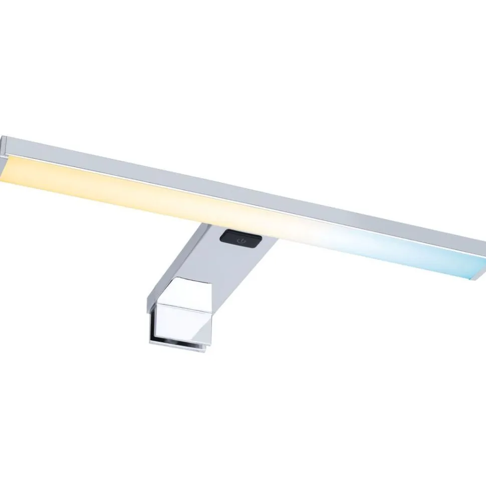 LED-peilivalaisin Paulmann Selo, IP44, säädettävä värilämpötila, kromi