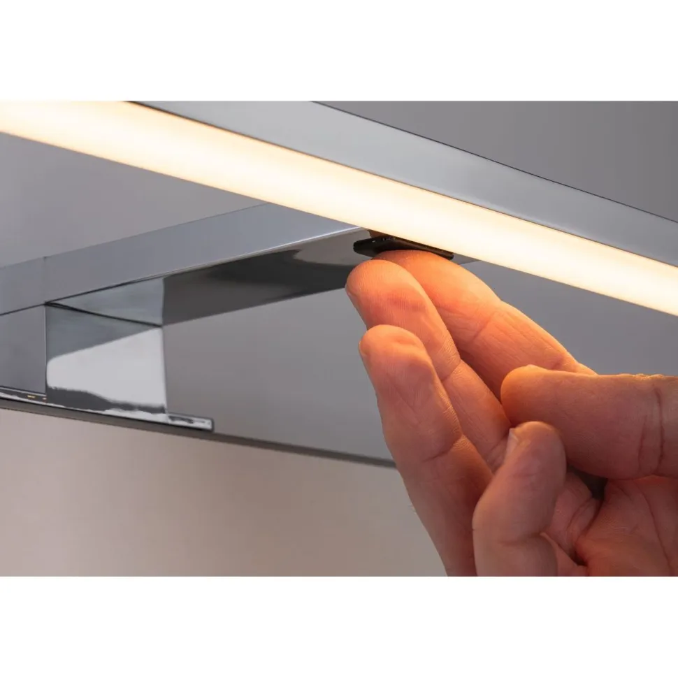 LED-peilivalaisin Paulmann Selo, IP44, säädettävä värilämpötila, kromi