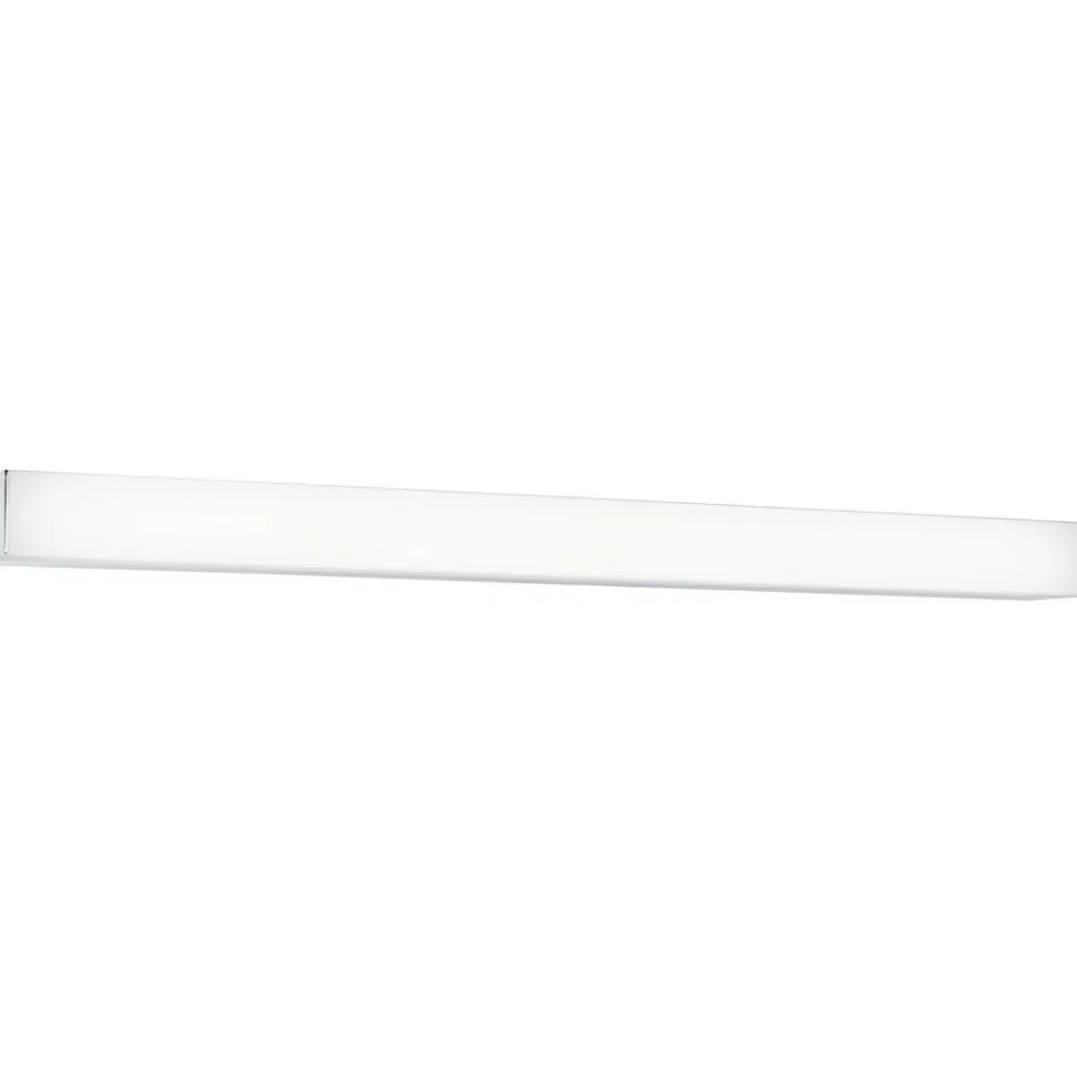 LED-peilivalaisin Paulmann Tova, 60cm, IP44, säädettävä värilämpötila, himmennettävä kromi/valkoinen
