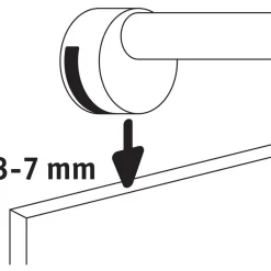 LED-peilivalo Paulmann Becrux, 3000K, kromi