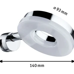 LED-peilivalo Paulmann Becrux, 3000K, kromi