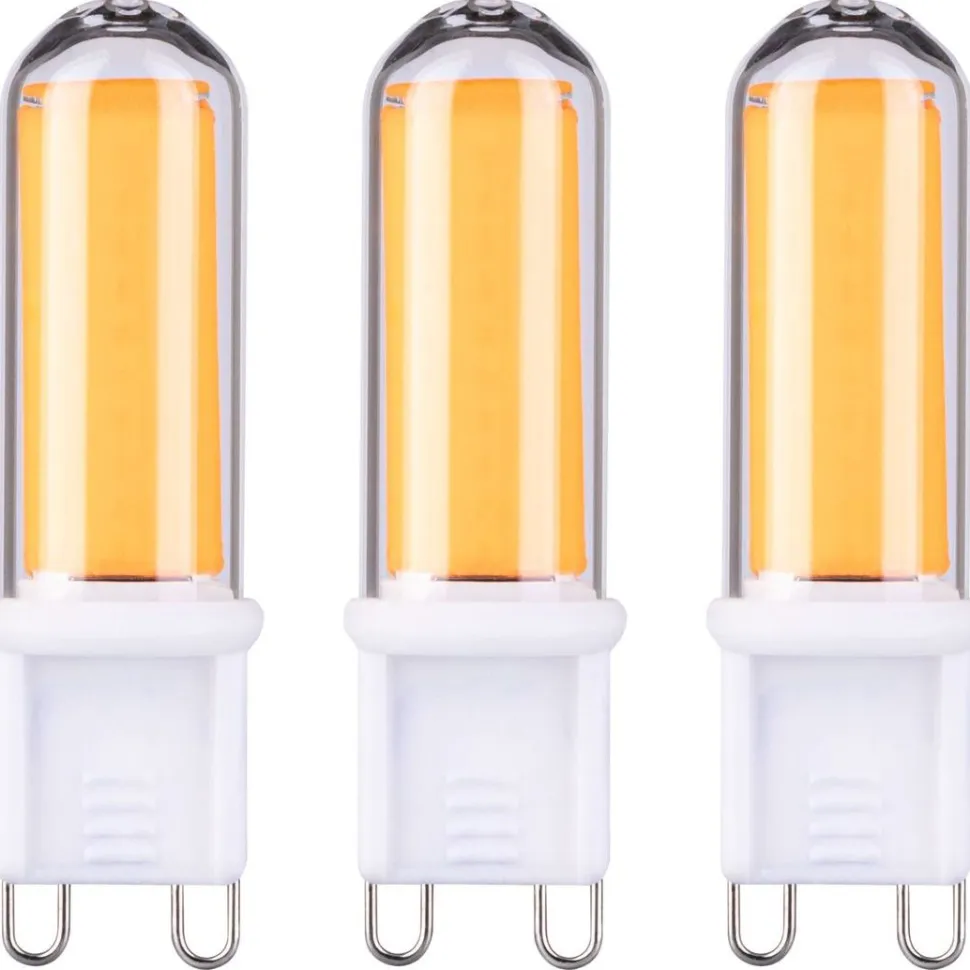 LED-pistokantalamppu Paulmann Pin Base, G9, 470lm, 4.6W, 2700K, kirkas, 3kpl
