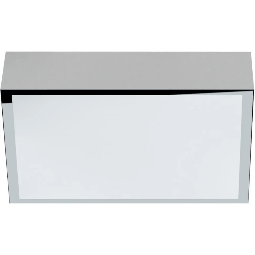 LED-plafondi Acri IP44 300x300x80 mm kromi liiketunnistimella
