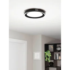 LED-Plafondi Eglo Calagrano Ø38cm värivaihto + kaukosäädin musta/valkoinen