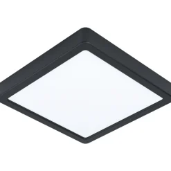 LED-Plafondi Eglo connect.z Fueva-Z 21x21cm 16.5W musta