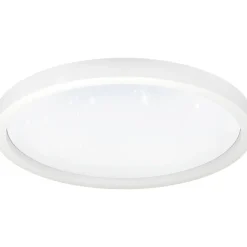 LED-Plafondi Eglo connect.z Montemorelos-z 34.5W Ø57cm musta/kristalliefekti