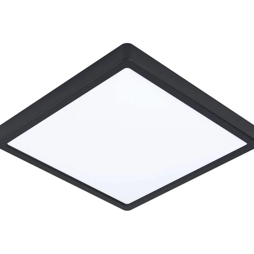 LED-Plafondi Eglo Fueva 5 28,5x28,5cm 4000K musta pinta-asennettava vaihdettava LED