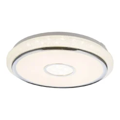 LED-plafondi Globo Dani Ø50cm 40W himmennettävä valkoinen